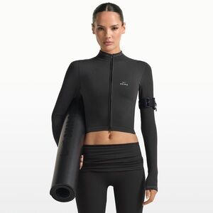 Nike Skims Ribbed Seamless Crop Zip Up Jacket XS